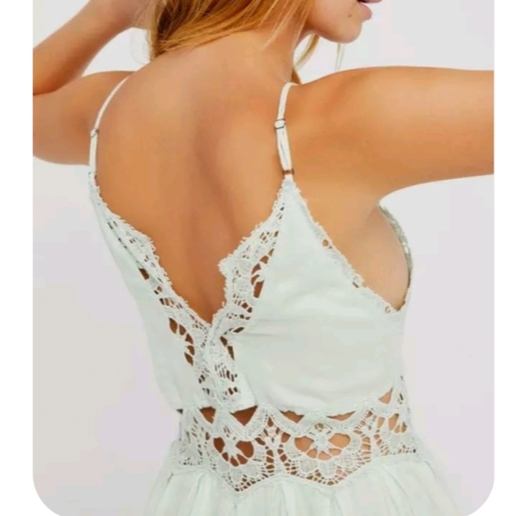 Free People ONE Coast to Move Mint Fairy Dress - Picture 2 of 7